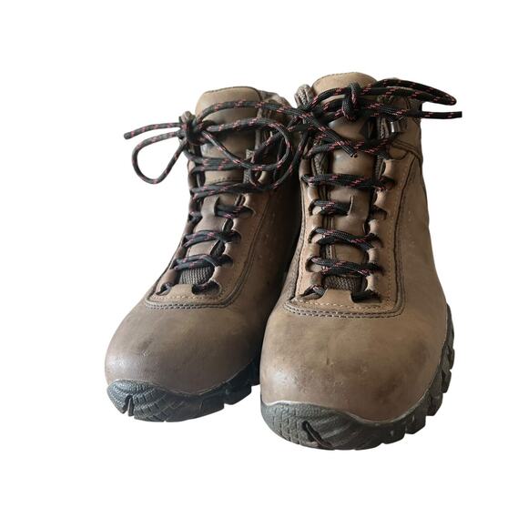 Vasque Talus Mid Ultra-Dry Hiking Boots Women 9 Brown Vibram Soles 7419M - Picture 1 of 11